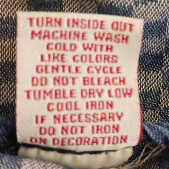 Reba Light Weight 3/4 Sleeve Embellished Denim Jacket Size Small Country Western - Picture 16 of 16